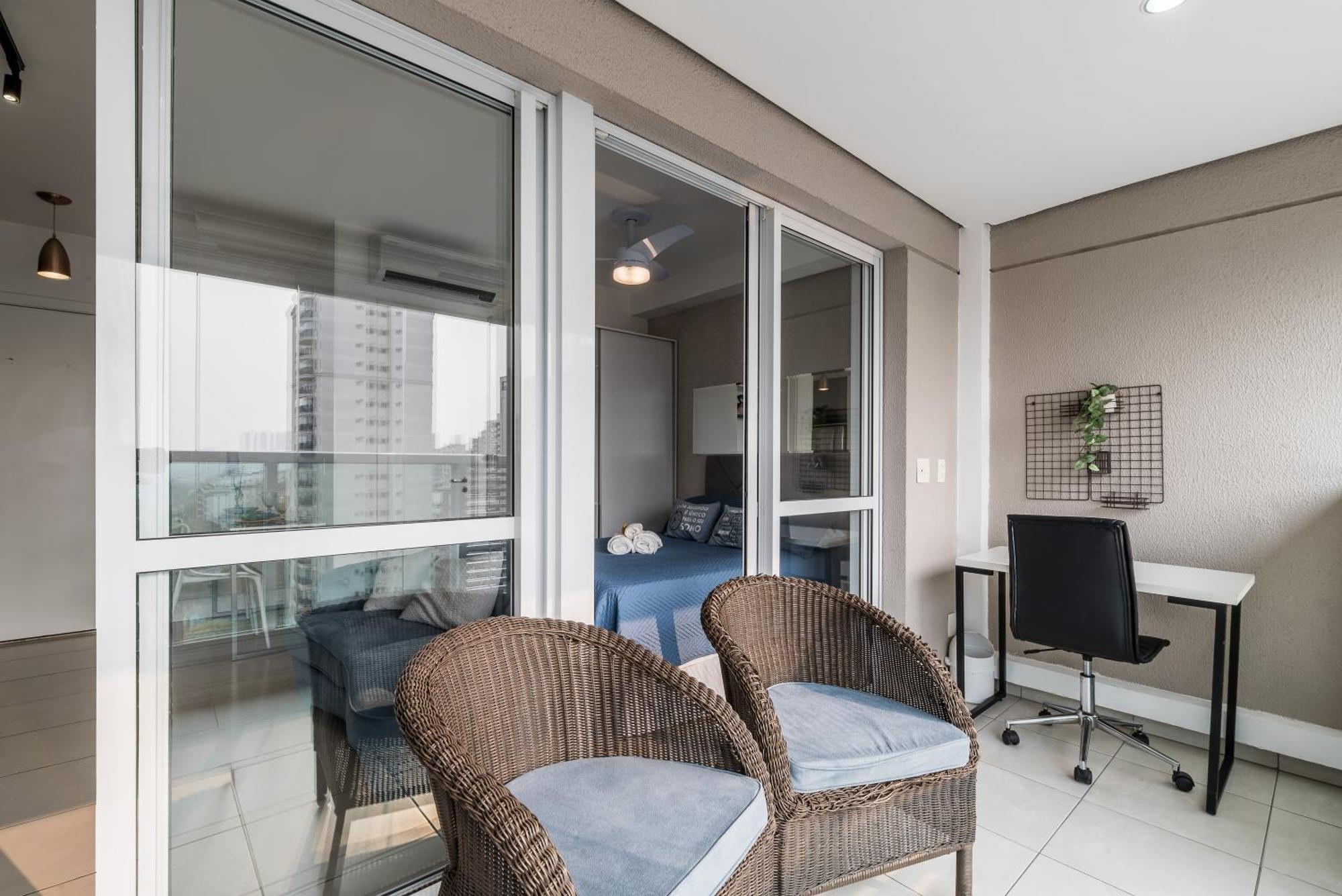 Estilo, Conforto E Vista Panoramica Ideal Para Trabalho Ou Lazer Sao Paulo Exterior photo