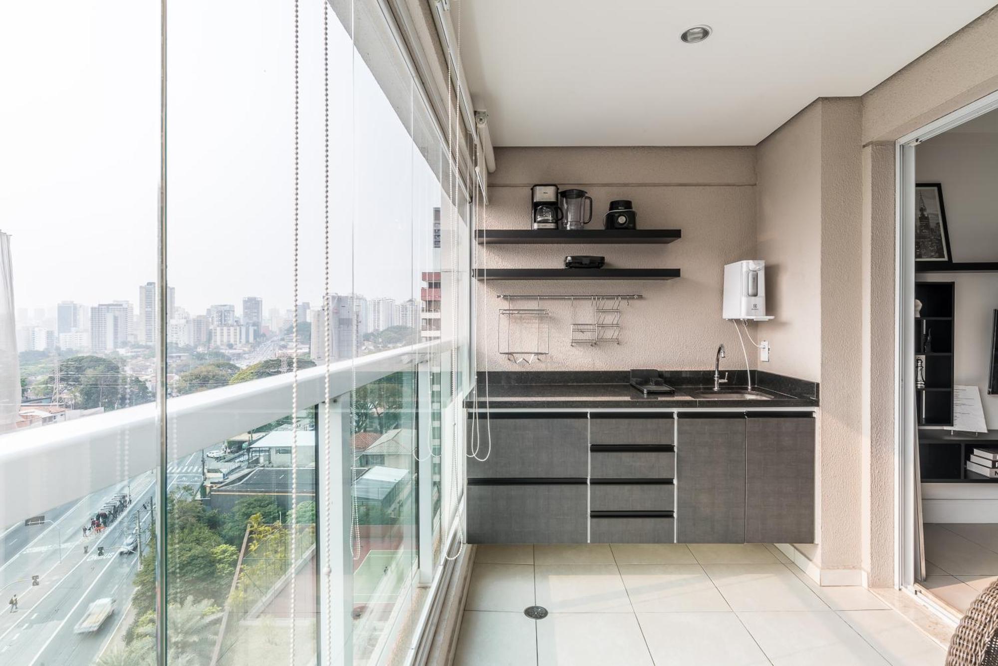 Estilo, Conforto E Vista Panoramica Ideal Para Trabalho Ou Lazer Sao Paulo Exterior photo